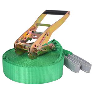 vidaXL slackline 15 m x 50 mm 150 kg gr&oslash;n