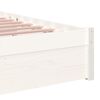 vidaXL sengeramme 90x190 cm Single massivt tr&aelig; hvid