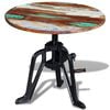 vidaXL sidebord 60x(42-63) cm massivt genbrugstr&aelig; st&oslash;bejern