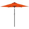 vidaXL parasol med st&aring;lstang 225x225x212 cm terracotta