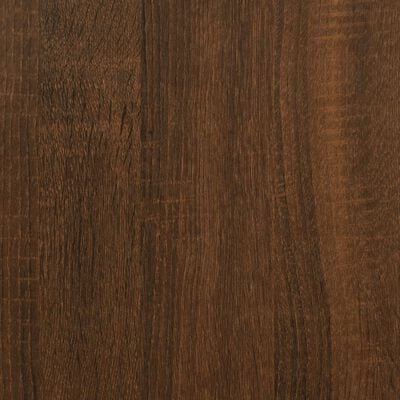 vidaXL sofabord 87,5x87,5x40 cm konstrueret træ brun egetræsfarve