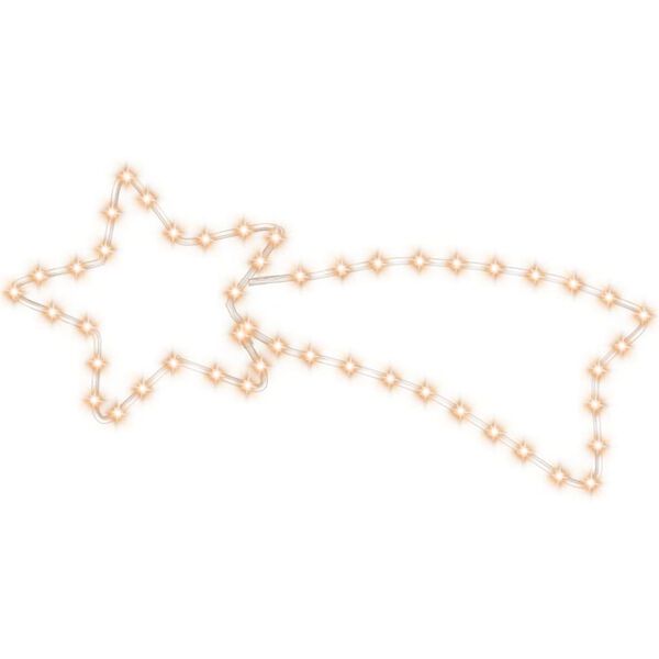 vidaXL stjerneskud julefigur 48 LED'er 65x28 cm varmt hvidt lys