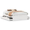 vidaXL sengeramme m. skuffer 140x190 cm uden madras massivt fyr hvid