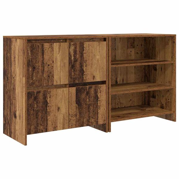 vidaXL Sideboard 2 pcs Gammelt tr&aelig; 70 x 41 x 75 cm Konstrueret tr&aelig;