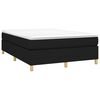vidaXL Boxspring sengeramme 140x190 cm stof sort