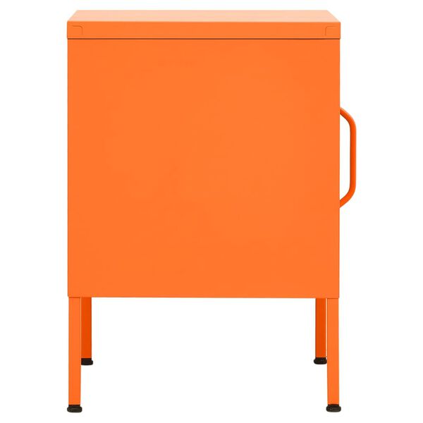 vidaXL natborde 2 stk. 35x35x51 cm st&aring;l orange