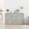 vidaXL Sideboard med skuffe Beton Gr&aring; 120 x 36 x 69 cm Konstrueret tr&aelig;