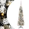 vidaXL Kunstigt juletr&aelig; Hvid 120 cm PVC og metal og plast