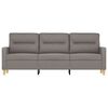 vidaXL 3-personers sofa 180 cm stof gr&aring;brun