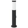 vidaXL pullertlampe med stikkontakt 50 cm rustfrit st&aring;l IP44