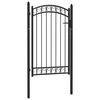 vidaXL Hegnsl&aring;ger EMMEN 104 x 106 cm L&aring;ses Pulverlakeret St&aring;l Black