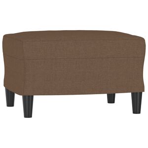 vidaXL fodskammel 60x50x41 cm stof brun