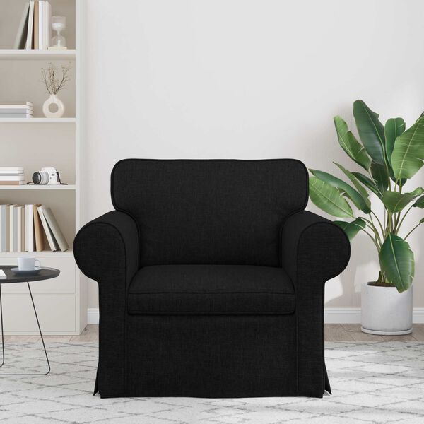 vidaXL Sofa Sort Samlede dimensioner: 95 x 82 x 80 cm (B x D x H)