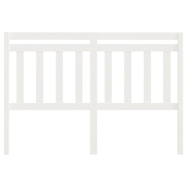 vidaXL sengeg&aelig;rde 156x4x100 cm massivt fyrretr&aelig; hvid