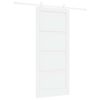 vidaXL Skyded&oslash;r 93 x 211 cm Konstrueret tr&aelig; Hvid
