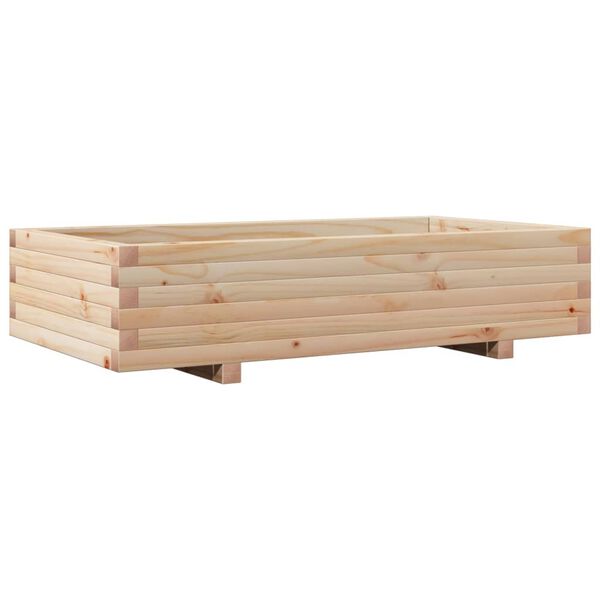 vidaXL plantekasse 110x60x26,5 cm massivt fyrretr&aelig;