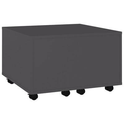 vidaXL sofabord 60x60x38 cm spånplade grå