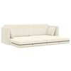 vidaXL Gulvsovesofa 200cm Creme Fl&oslash;jl