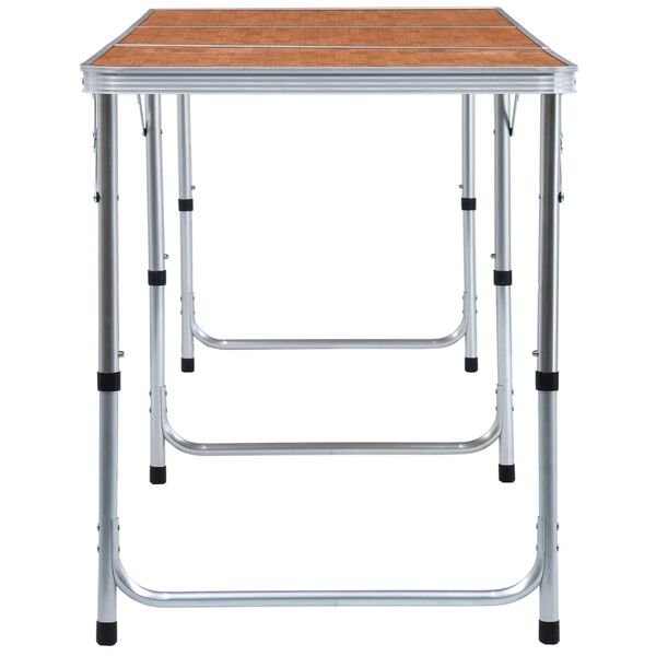 vidaXL foldbart campingbord aluminium 180 x 60 cm