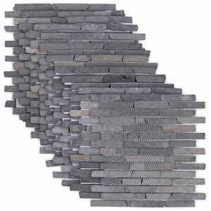 vidaXL Mosaik Fliser Gr&aring; 30 x 30 cm Marmor