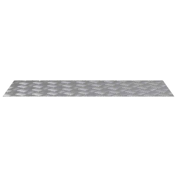 vidaXL Trappe Tread Rektangul&aelig;r 4 pcs S&oslash;lv 100 x 40 cm Aluminium