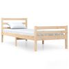 vidaXL sengeramme 90x200 cm massivt tr&aelig;