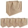 vidaXL Jute tasker 5 pcs Naturfarvet 26 x 22 x 14 cm 100% Tossa Jute