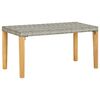 vidaXL haveb&aelig;nk 120 cm polyrattan og massivt akacietr&aelig; gr&aring;