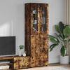 vidaXL Highboard FLORIN R&oslash;get eg 60 x 35 x 182 cm Konstrueret tr&aelig;