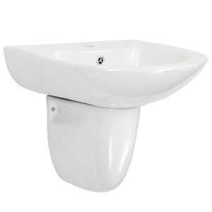 vidaXL Vask Hvid 52 x 45 x 49 cm Glaseret Keramik