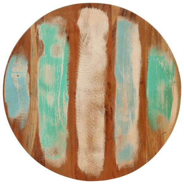 vidaXL sofabord Ø50x35 cm massivt genbrugstræ og stål