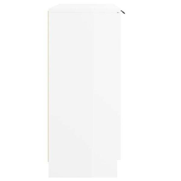 vidaXL sk&aelig;nk 60x30x70 cm konstrueret tr&aelig; hvid h&oslash;jglans