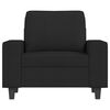 vidaXL sofastol med fodskammel 60 cm stof Sort