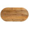 vidaXL bordplade 120x60x2,5 cm oval massivt mangotr&aelig;