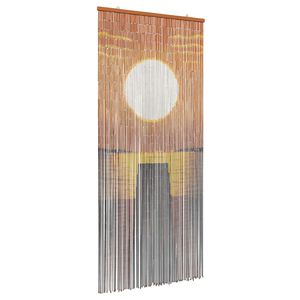 vidaXL Insekt D&oslash;r Gardin flerfarvet 200 x 90 cm Bambus