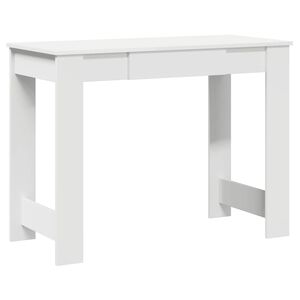 vidaXL skrivebord 100x45x75 cm konstrueret tr&aelig; hvid