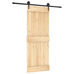 vidaXL Skyded&oslash;r 80 x 210 cm Massivt Fyrretr&aelig; (Ubehandlet)