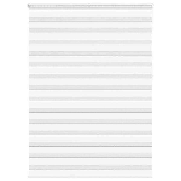 vidaXL zebragardin hvid 165x230 cm stofbredde 160,9 cm polyester