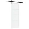 vidaXL Skyded&oslash;r 73,5 x 198,5 cm Konstrueret tr&aelig; Hvid og sort