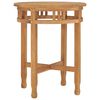 vidaXL bistrobord &Oslash;60x75,5 cm massivt teaktr&aelig;