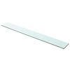 vidaXL hylde glaspanel klar 100x12 cm
