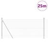 vidaXL Hegnsp&aelig;l S&oslash;lv 25 x 1 m (13 mm net) St&aring;l