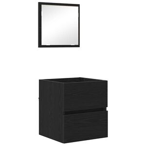 vidaXL Badev&aelig;relsesskab Sort eg 41 x 38,5 x 45 cm Konstrueret tr&aelig;