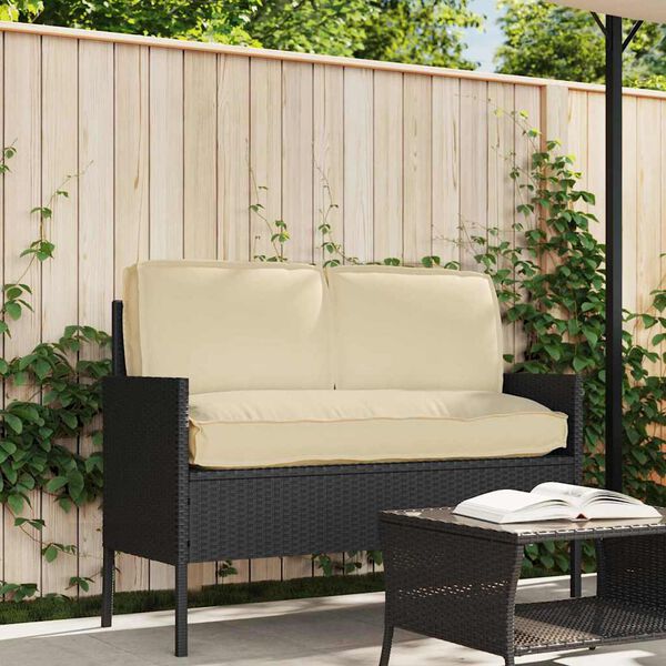 vidaXL Palle Pudes&aelig;t med pude 3 pcs Beige 120 x 60 x 12 cm Oxford stof