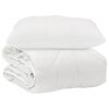 vidaXL Dyne med pude 2 stk. Hvid Microfiber