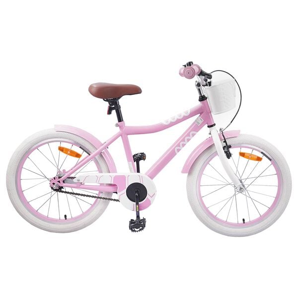 vidaXL B&oslash;rnecykel 18 tommer til 5-7 &aring;r gammel Lys pink