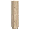 vidaXL Skab S&aelig;t 2 pcs Sonoma-eg 34,5 x 33 x 90 cm Konstrueret tr&aelig;