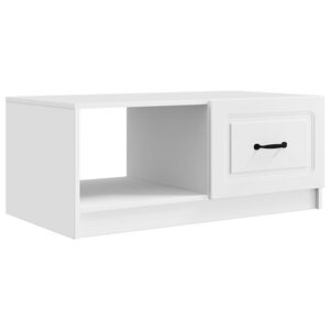 vidaXL Sofabord Hvid 90 x 50 x 37 cm Konstrueret tr&aelig;