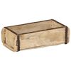 vidaXL Bakke 4 pcs Brun 30 x 15 x 9 cm Solid genbrugs tr&aelig;