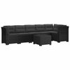 vidaXL 6-personers Have Sofa med Puder Rattan Look PP Antracit